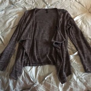 Gray cardigan